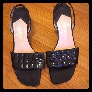 Chanel strappy heel sandal EUC 38.5